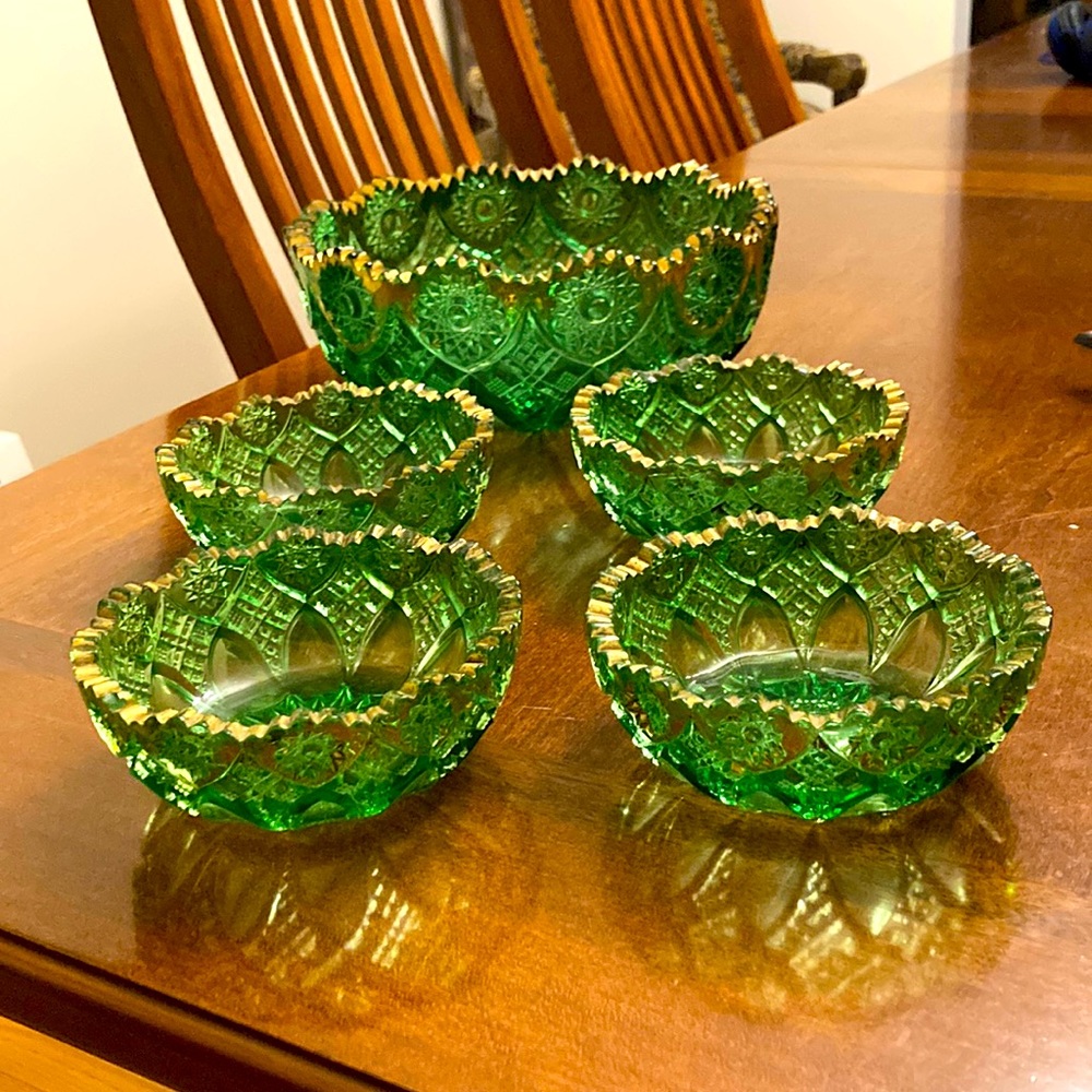 Antique Bowls Victorian Pressed
